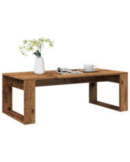 Table basse vieux bois 102x50x35 cm bois d'ingénierie | Mobilier & Déco