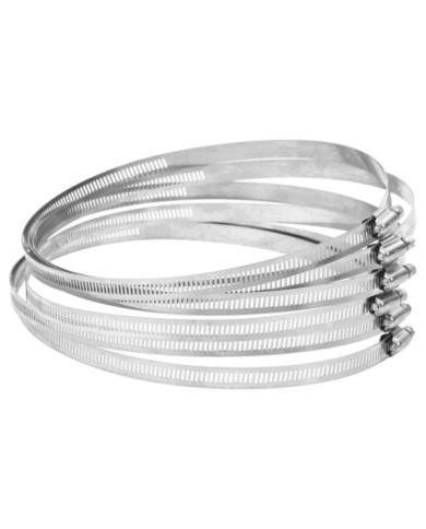 Colliers de serrage 6 pcs 91-165 mm acier inoxydable 304 | Mobilier & Déco