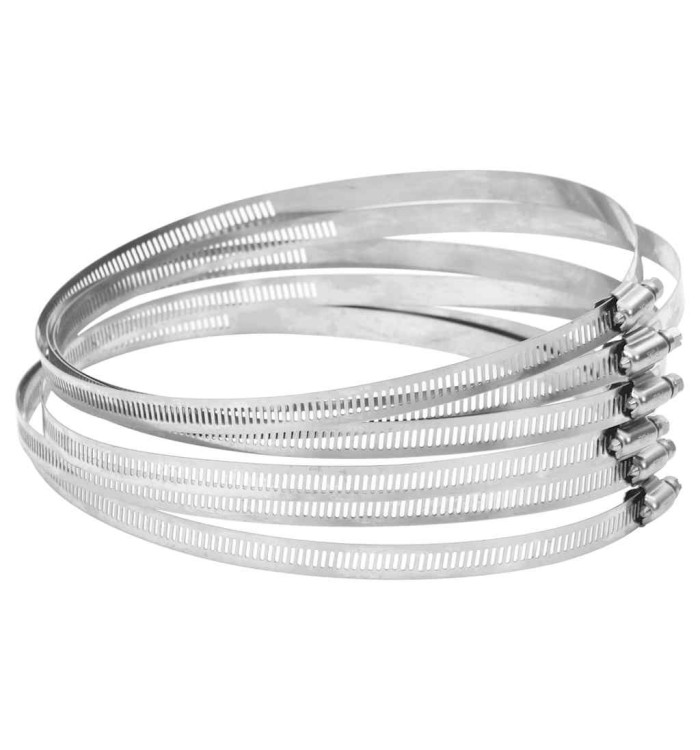 Colliers de serrage 6 pcs 91-165 mm acier inoxydable 304 | Mobilier & Déco