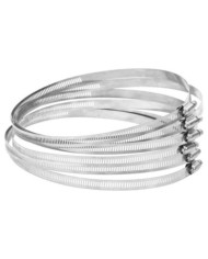 Colliers de serrage 6 pcs 91-165 mm acier inoxydable 304 | Mobilier & Déco