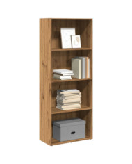 Bibliothèque chêne artisanal 60x30x152 cm bois d'ingénierie | Mobilier & Déco