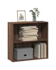 Bibliothèque chêne marron 80x30x77 cm bois d'ingénierie | Mobilier & Déco