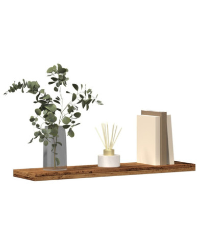 Étagères murales 4 pcs vieux bois 40x10x1,5cm bois d'ingénierie | Mobilier & Déco