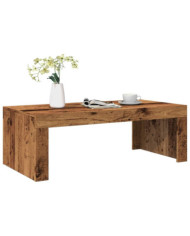 Table basse vieux bois 102x50x35 cm bois d'ingénierie | Mobilier & Déco