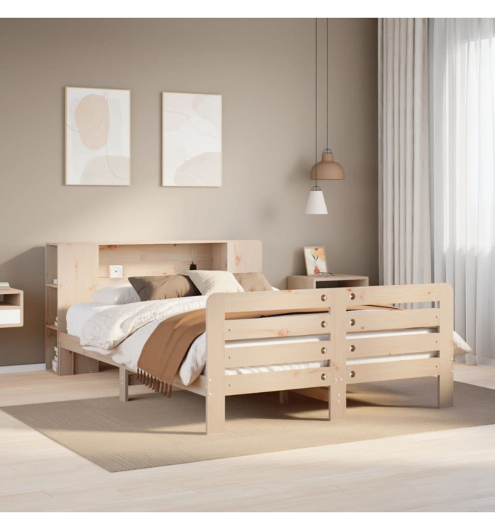Cadre de lit sans matelas 160x200 cm bois massif de pin | Mobilier & Déco