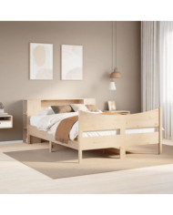 Cadre de lit sans matelas 160x200 cm bois massif de pin | Mobilier & Déco