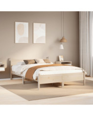 Cadre de lit sans matelas 160x200 cm bois massif de pin | Mobilier & Déco