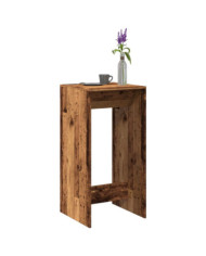 Table de bar vieux bois 51x50x103,5 cm bois d'ingénierie | Mobilier & Déco