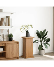 Piédestal avec rangement chêne artisanal bois d'ingénierie | Mobilier & Déco