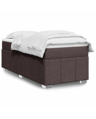 Sommier à lattes de lit avec matelas Marron foncé 100x200 cm | Mobilier & Déco