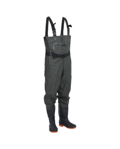 Cuissardes avec bottes et ceinture vert foncé taille 42 | Mobilier & Déco
