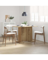 Table à manger chêne artisanal 110 x 60 x 75 cm bois ingénierie | Mobilier & Déco