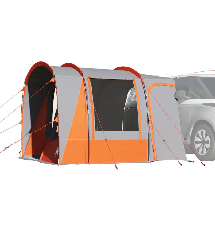 Tente de voiture 4 personnes gris et orange imperméable | Mobilier & Déco