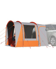 Tente de voiture 4 personnes gris et orange imperméable | Mobilier & Déco