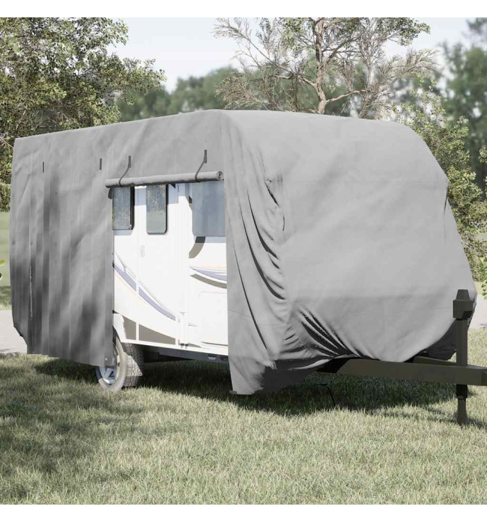 Housse de caravane gris 610x250x220 cm tissu non tissé | Mobilier & Déco