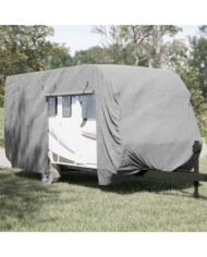 Housse de caravane gris 610x250x220 cm tissu non tissé | Mobilier & Déco
