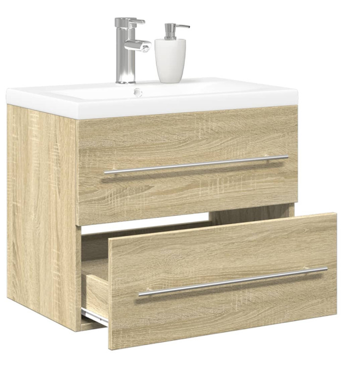 Ensemble de meubles de salle de bain 2 pcs chêne sonoma | Mobilier & Déco