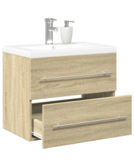 Ensemble de meubles de salle de bain 2 pcs chêne sonoma | Mobilier & Déco