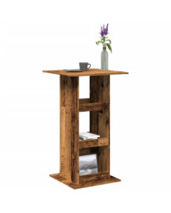 Table de bar avec rangement vieux bois bois d’ingénierie | Mobilier & Déco