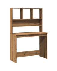 Bureau avec étagères chêne artisanal Bois d'ingénierie | Mobilier & Déco