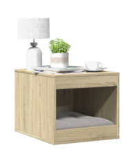 Meuble de bac à litière pour chat chêne sonoma bois ingénierie | Mobilier & Déco