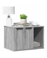 Meuble de bac à litière pour chat sonoma gris bois d'ingénierie | Mobilier & Déco