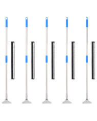 Raclettes à plancher 5 pcs 55x119,5 cm acier et caoutchouc | Mobilier & Déco