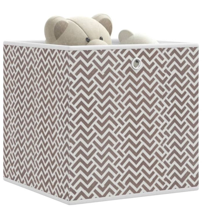 Boîtes de rangement pliables 4 pcs 32x32x32 cm tissu intissé | Mobilier & Déco