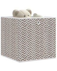 Boîtes de rangement pliables 4 pcs 32x32x32 cm tissu intissé | Mobilier & Déco