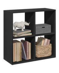 Étagère séparatrice de pièce noir 69,5x29x69,5 cm | Mobilier & Déco