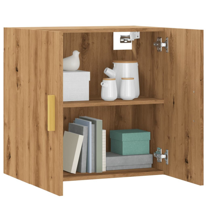 Armoire murale chêne artisanal 60x31x60 cm bois d'ingénierie | Mobilier & Déco