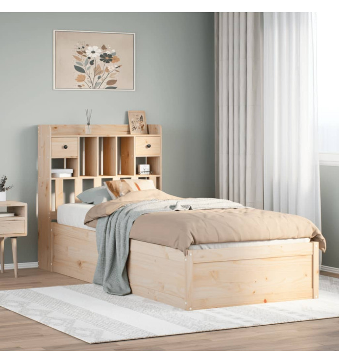 Cadre de lit sans matelas 90x190 cm bois de pin massif | Mobilier & Déco