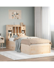 Cadre de lit sans matelas 90x190 cm bois de pin massif | Mobilier & Déco