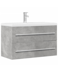 Armoire de lavabo chêne artisanal 80x38,5x48 cm bois ingénierie | Mobilier & Déco