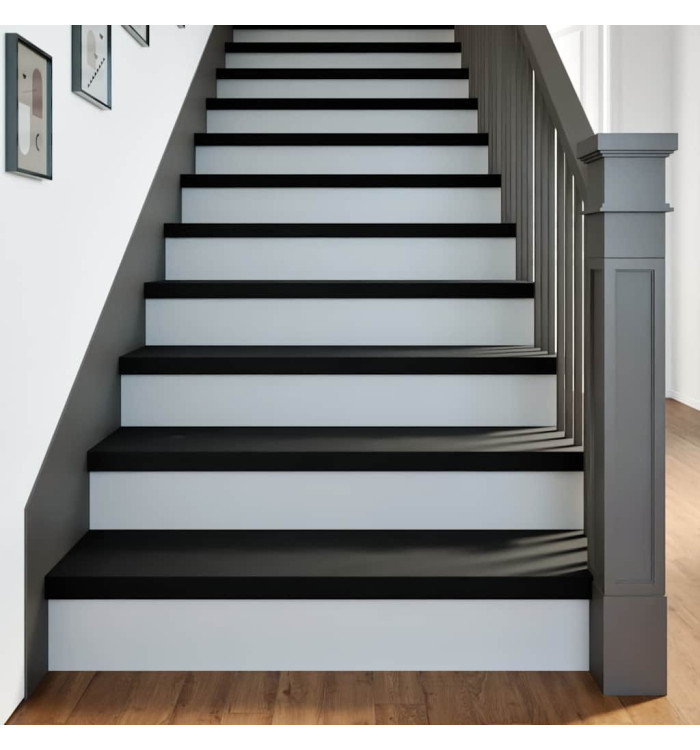 Marches d'escalier 8 pcs marron foncé 90x25x2 cm chêne massif | Mobilier & Déco