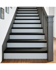 Marches d'escalier 8 pcs marron foncé 90x25x2 cm chêne massif | Mobilier & Déco