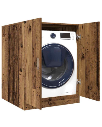 Meuble pour machine à laver vieux bois 70,5x71,5x91,5 cm | Mobilier & Déco
