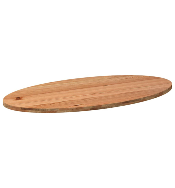 Dessus de table 180x90x4 cm bois de chêne massif ovale | Mobilier & Déco