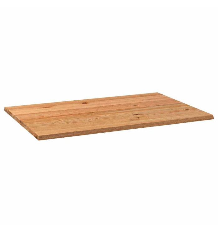 Dessus de table marron clair bois chêne massif rectangulaire | Mobilier & Déco