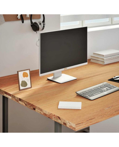 Dessus de bureau marron clair bois chêne massif rectangulaire | Mobilier & Déco