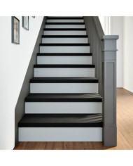 Marches d'escalier 4 pcs marron foncé 70x30x2 cm chêne massif | Mobilier & Déco