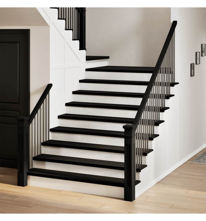 Marches d'escalier 20 pcs marron foncé 110x30x2 cm chêne massif | Mobilier & Déco