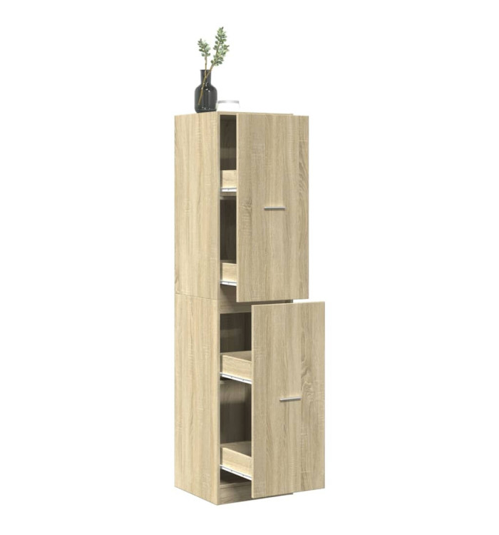 Armoire d'apothicaire chêne sonoma bois d'ingénierie | Mobilier & Déco
