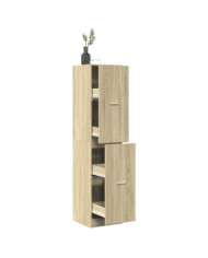Armoire d'apothicaire chêne sonoma bois d'ingénierie | Mobilier & Déco