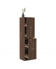 Armoire apothicaire chêne marron 40x41x174,5 cm bois ingénierie | Mobilier & Déco
