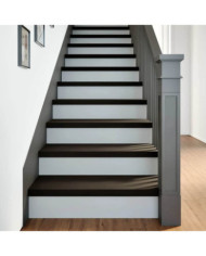 Marches d'escalier 12 pcs marron foncé 80x30x2 cm chêne massif | Mobilier & Déco
