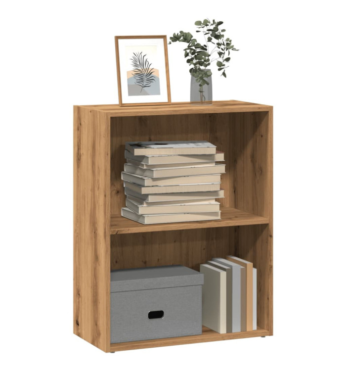 Bibliothèque chêne artisanal 60x30x77 cm bois d'ingénierie | Mobilier & Déco
