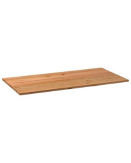 Dessus de table marron clair bois chêne massif rectangulaire | Mobilier & Déco