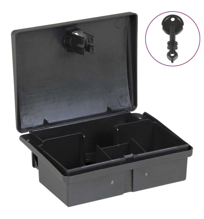 Pièges à souris 5 pcs noir 13x10x4 cm | Mobilier & Déco