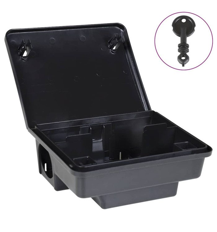 Pièges à souris 6 pcs noir 23x19x9,5 cm | Mobilier & Déco